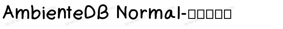 AmbienteDB Normal字体转换